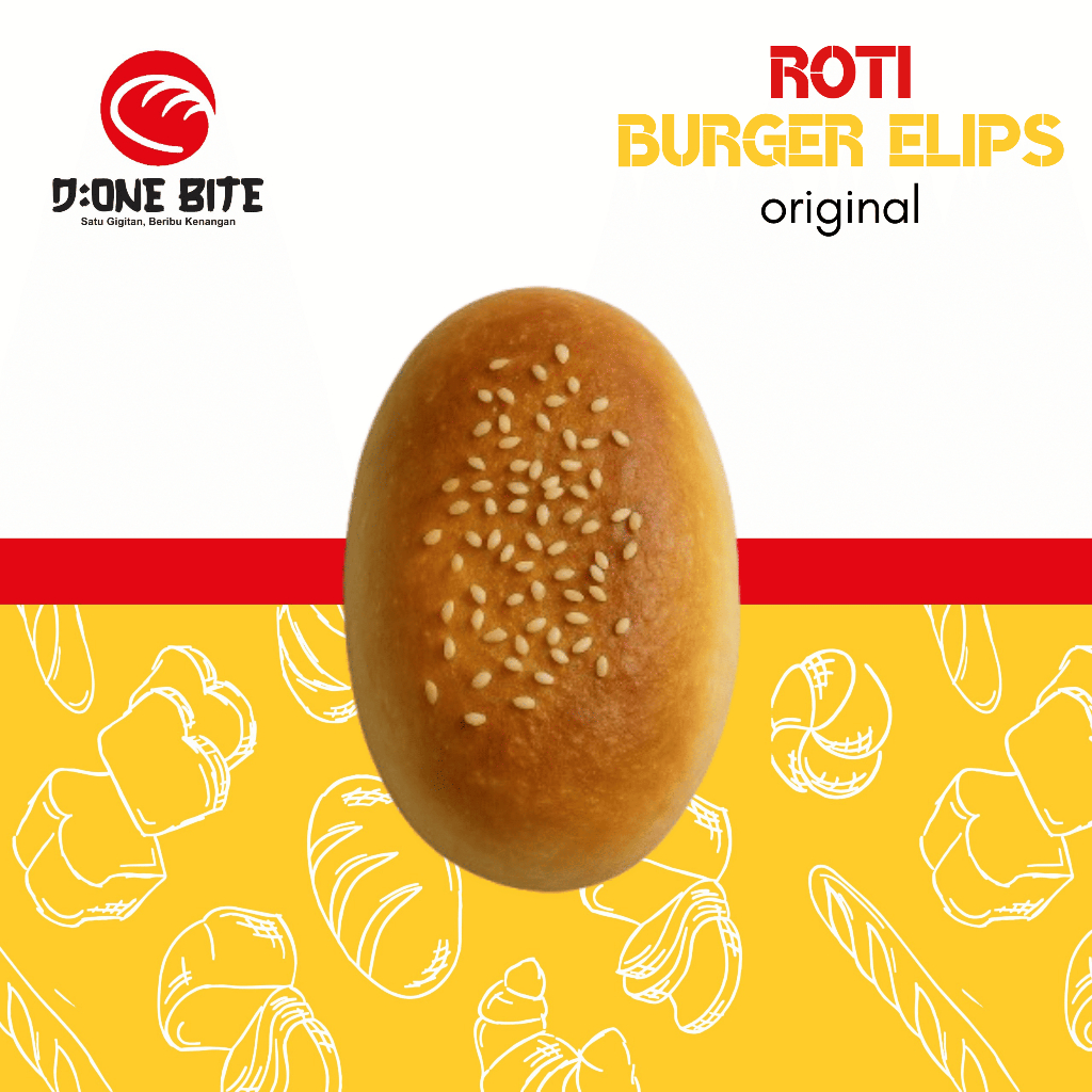 

Roti burger wijen elips variant 3&6 - termurah dishopee {grosir burger}