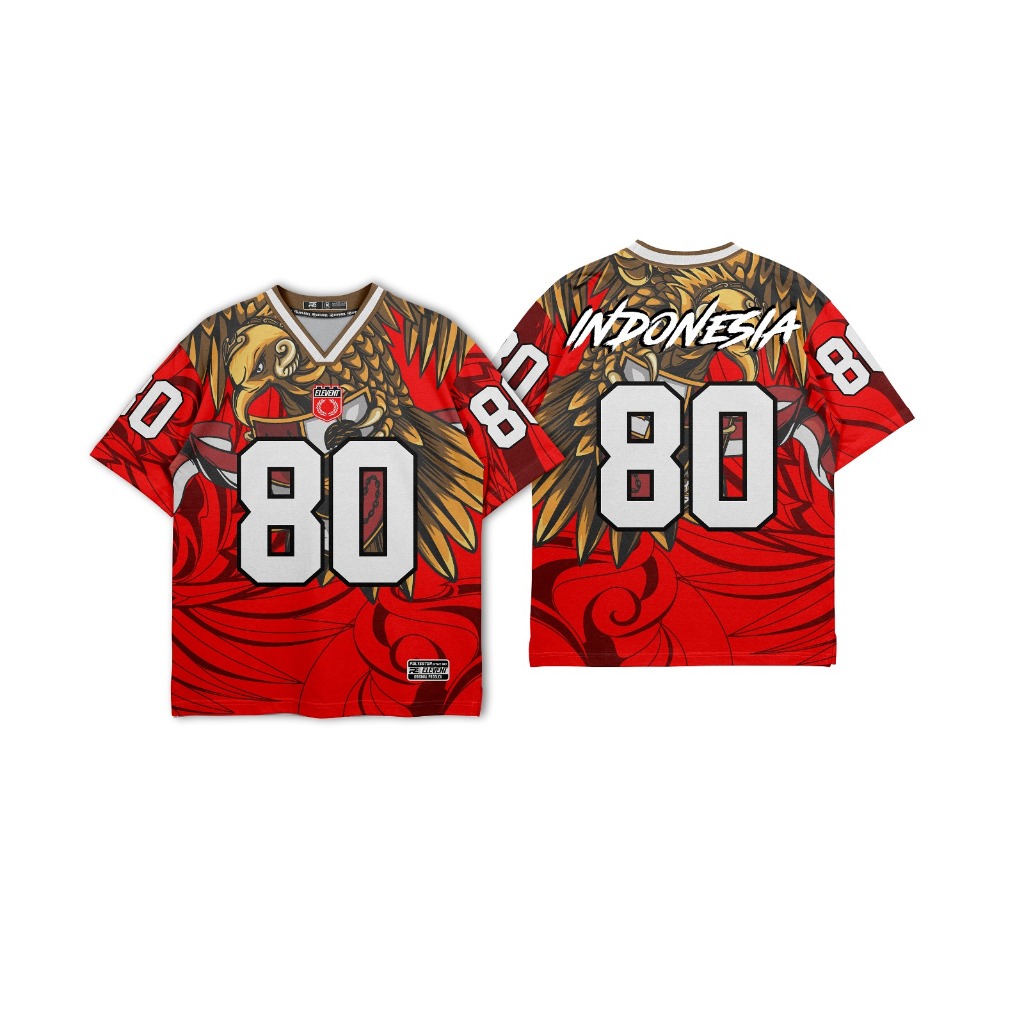 JERSEY OVERSIZE / RUGBY / BASEBALL / HOKI / RETRO VINTAGE GARUDA VERSION