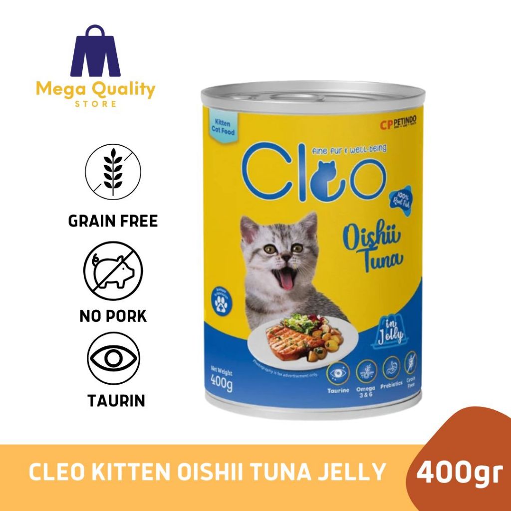 Cleo Kitten Oishii Tuna Jelly Kaleng 400gr