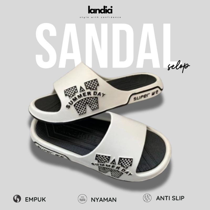 LANDICI Sandal Sport Pria/ Sandal Slip On Pria/Sandal Sport Cowok/Sandal Karet Cowok/Sandal Sport