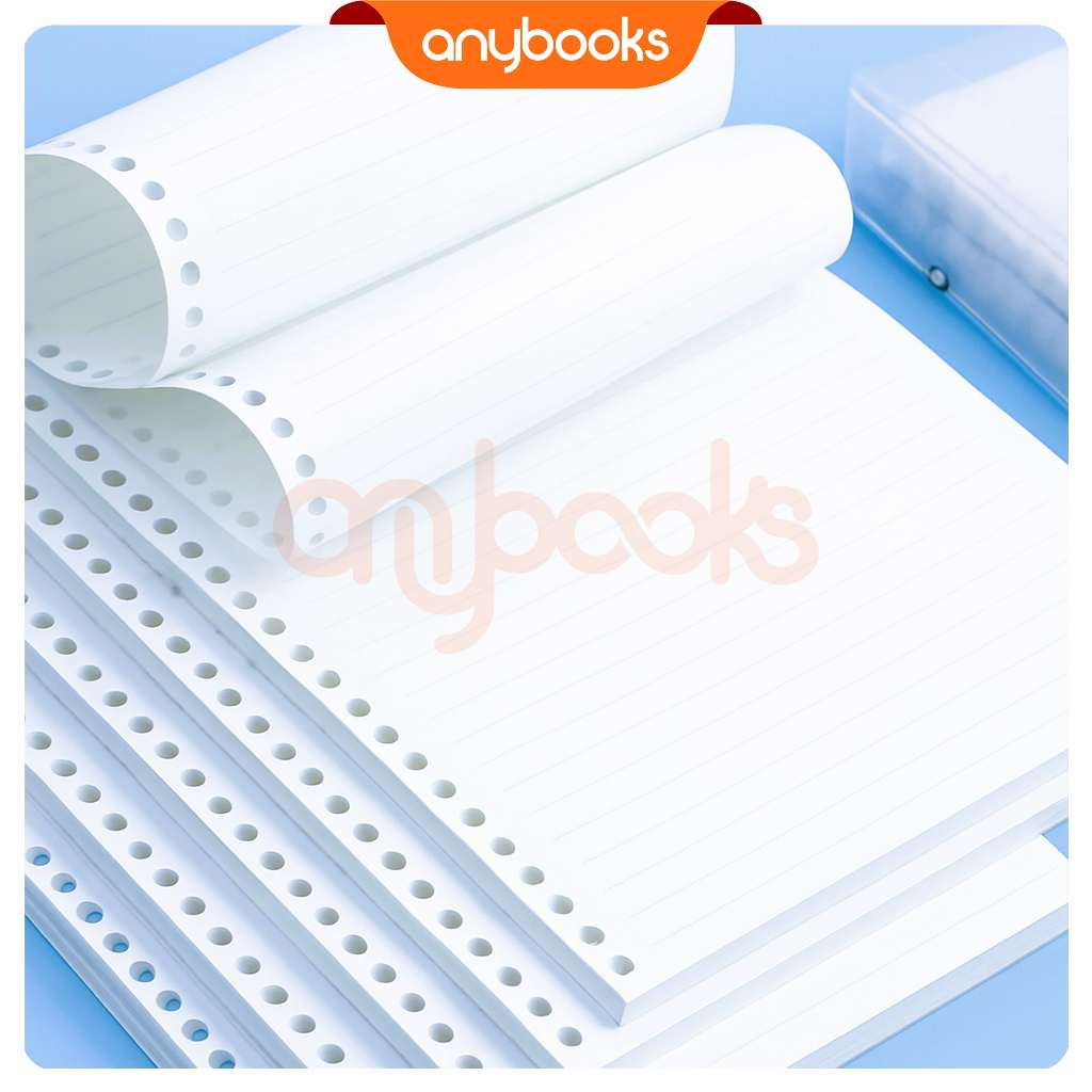 

Anybooks Loose Leaf A5 Kertas File Isi Binder - Loose Leaf 50 Lembar - LooseLeaf Refil A5 20 Holes