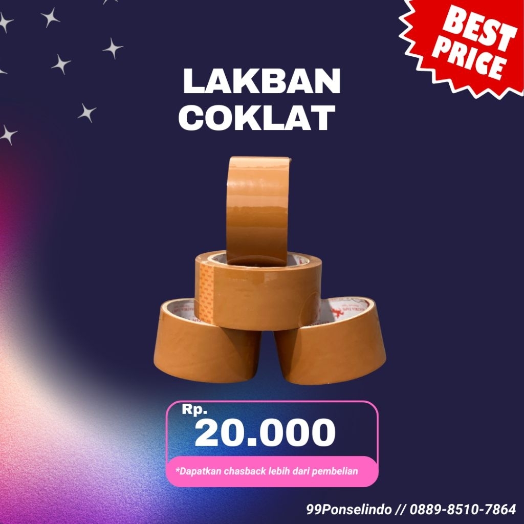

LAKBAN COKLAT EKSTRA 48mm | 200 YARD