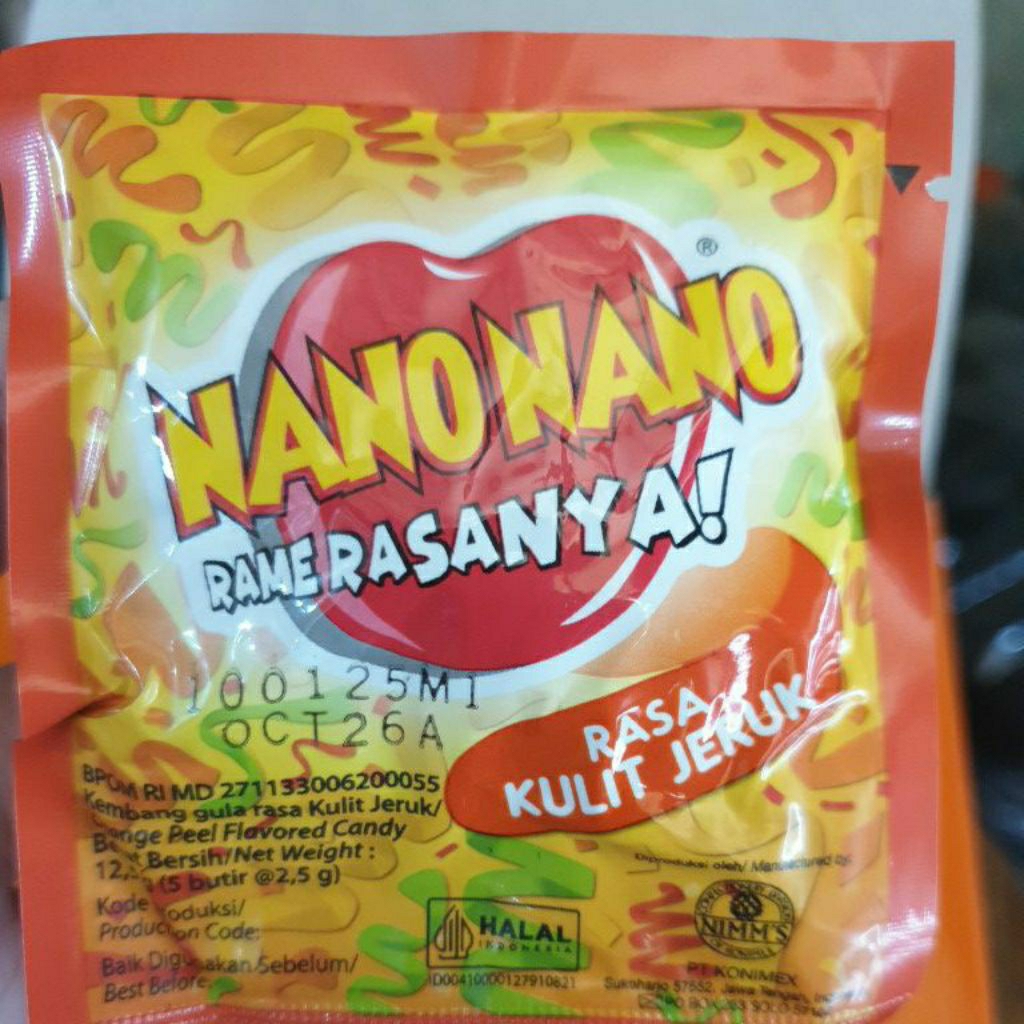 

Permen Nano Nano Nanonano Kulit Jeruk