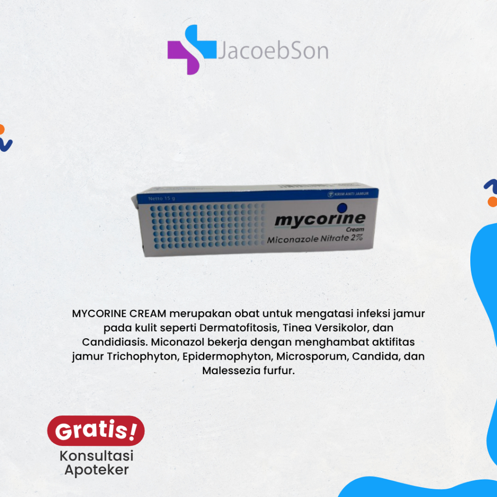 MYCORINE CREAM 15G MICONAZOLE NITRATE 2%