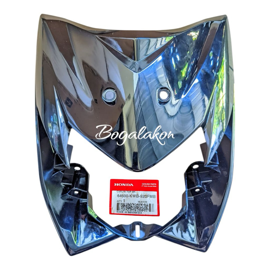 Cover top cover lampu depan Honda blade warna hitam original ahm 64500kwb920fmb