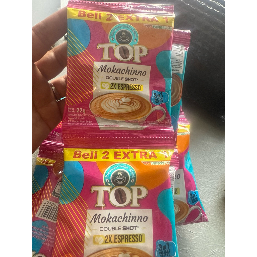 

TERMURAH !!! TOP KOPI MOKACHINNO 1 renceng ISI 15 Sachet