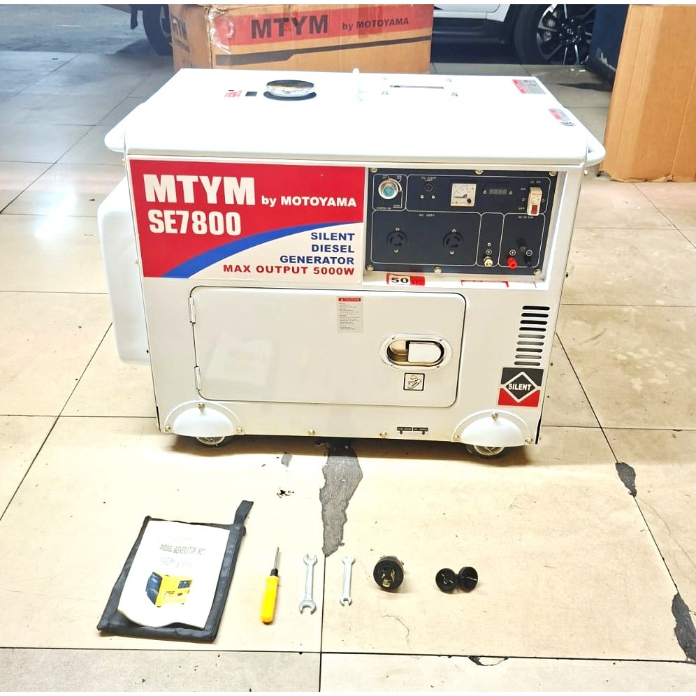 GENSET MOTOYAMA SE 7800 5000 WATT SE7800 SILENT DIESEL GENSET GENERATOR