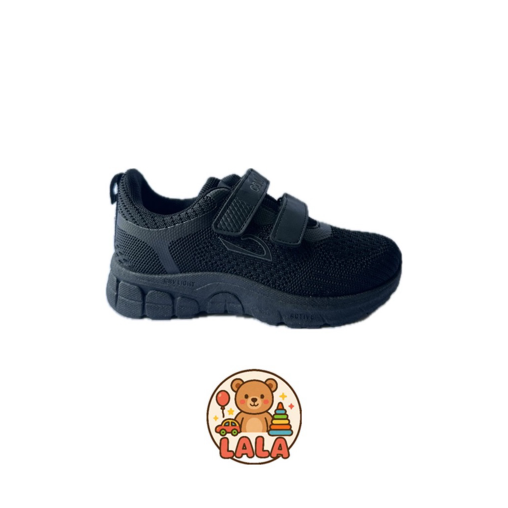 Sepatu Sekolah Anak SD Warna Hitam Carvil Keyden 01LC