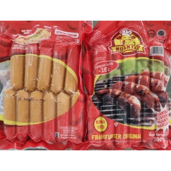 

MUANTAP Frankfurter Original Sosis Bakar Sapi Mini 500gr