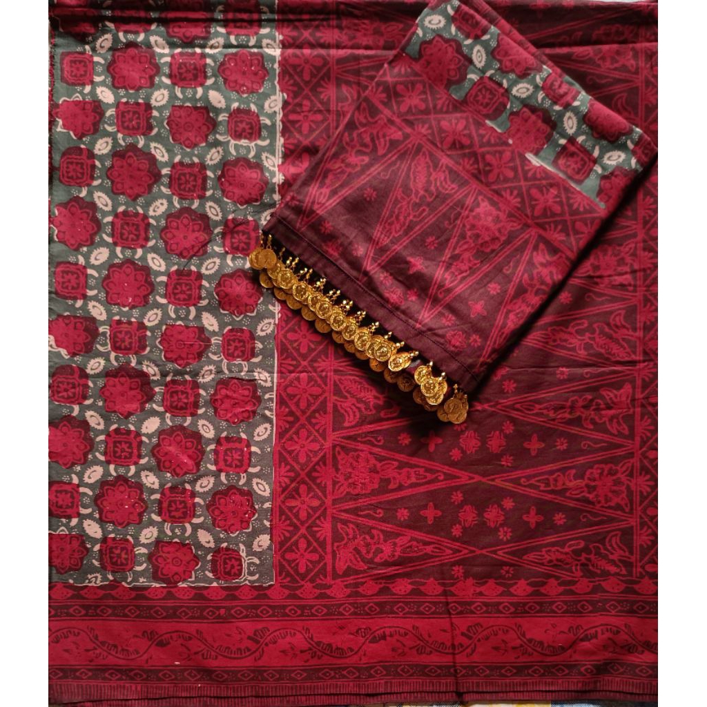 Sarsel batik Jambi tekuluk ronce ukuran besar Jambo