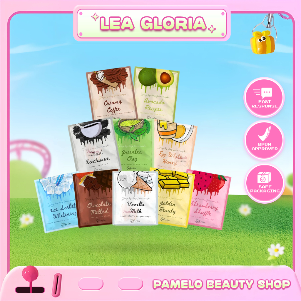 ❤️ Pamelo ❤️ Masker Bubuk Organik by LEA GLORIA - Travel Size 10 gr 20 gr 50 gr New Packaging