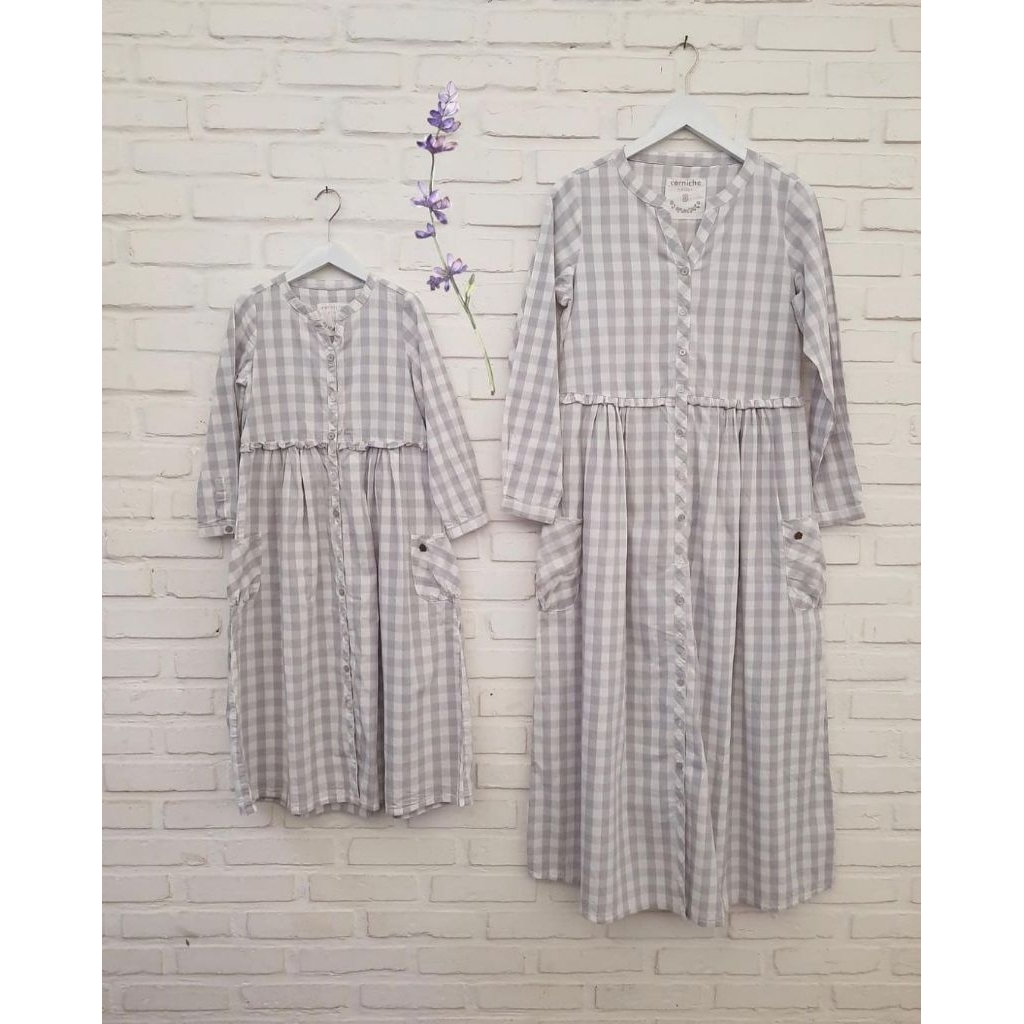 CORNICHE MATHILDA DRESS, PURPLE SIZE M