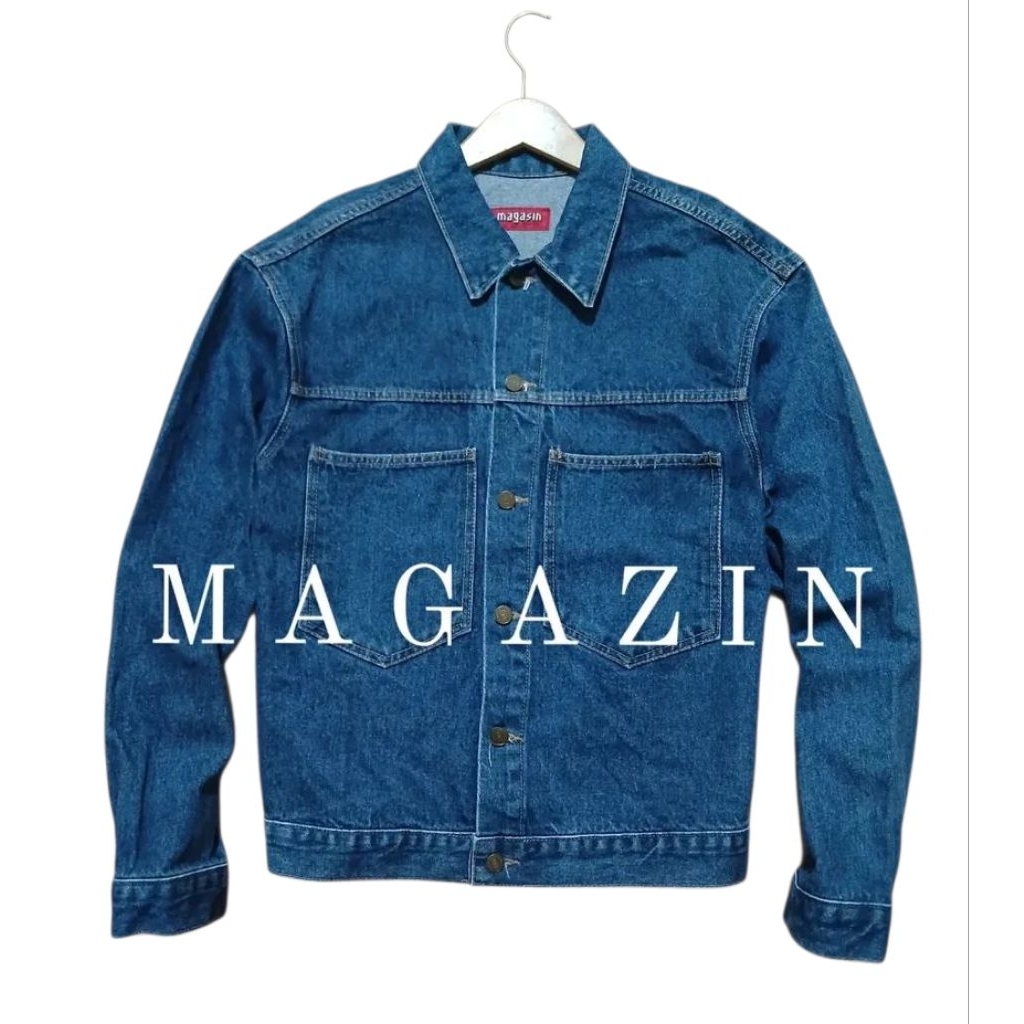 Jaket jeans denim trucker keren MAGAZIN second preloved