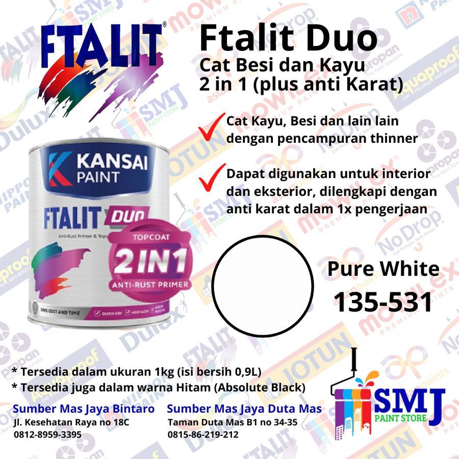 CAT MINYAK KAYU BESI FTALIT DUO (2 IN 1 ANTI KARAT) 1 KG