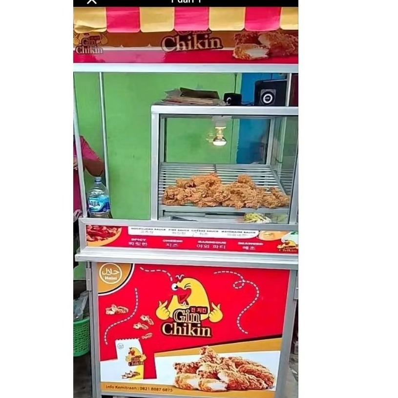 BOOTH  PORTABLE FRIED CHIKEN + ETALASE