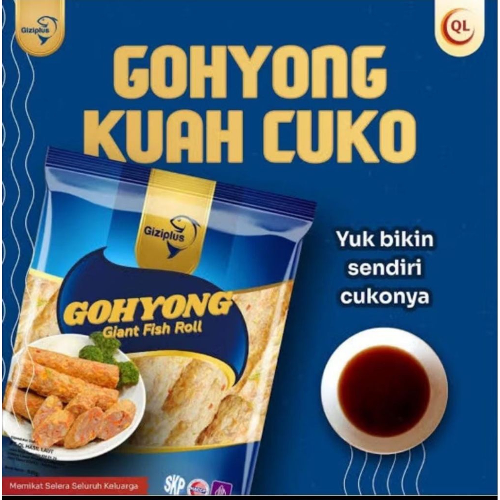 

Giziplus Gohyong Giant Fish Roll 500gr