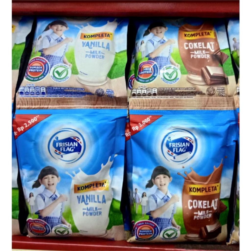 

Frisian Flag Kompleta Susu Bubuk Renceng 10pcs @30gram