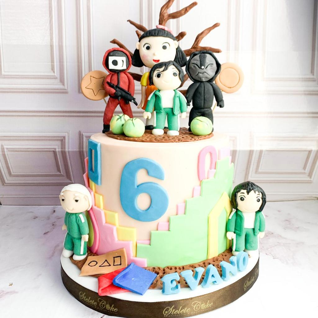 

Kue Ulang tahun/Birthday Cake/Kue Ultah tema Squid game/Squid Game Cake/Kue Birthday jakarta
