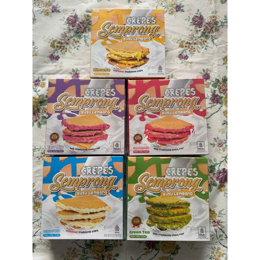 

Halal Crepes Semprong susu lembang 165 gr best seller gurih