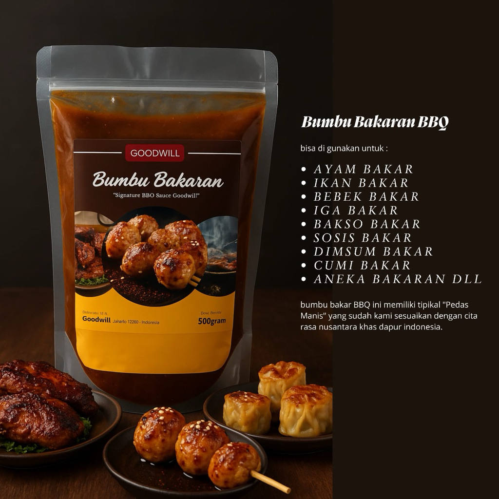 

@BSD Bumbu Bakar BBQ Barbaque Pedas Manis 500gram Halal