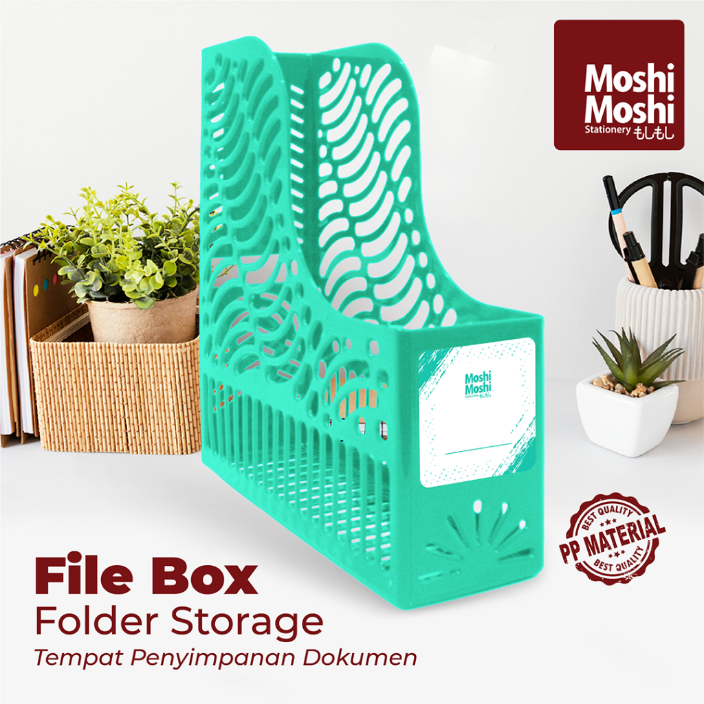 

File Box Moshi (4 Pcs) Folder Storage Elegan Tempat Penyimpanan Dokumen Kantor