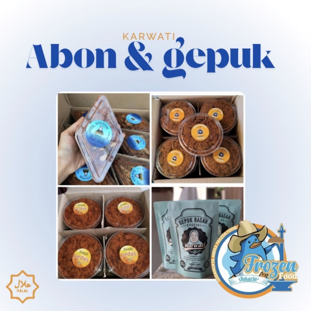 

Karwati Abon Ayam dan Gepuk Sapi HALAL | WAJIB EXTRA BUBBLEWRAP