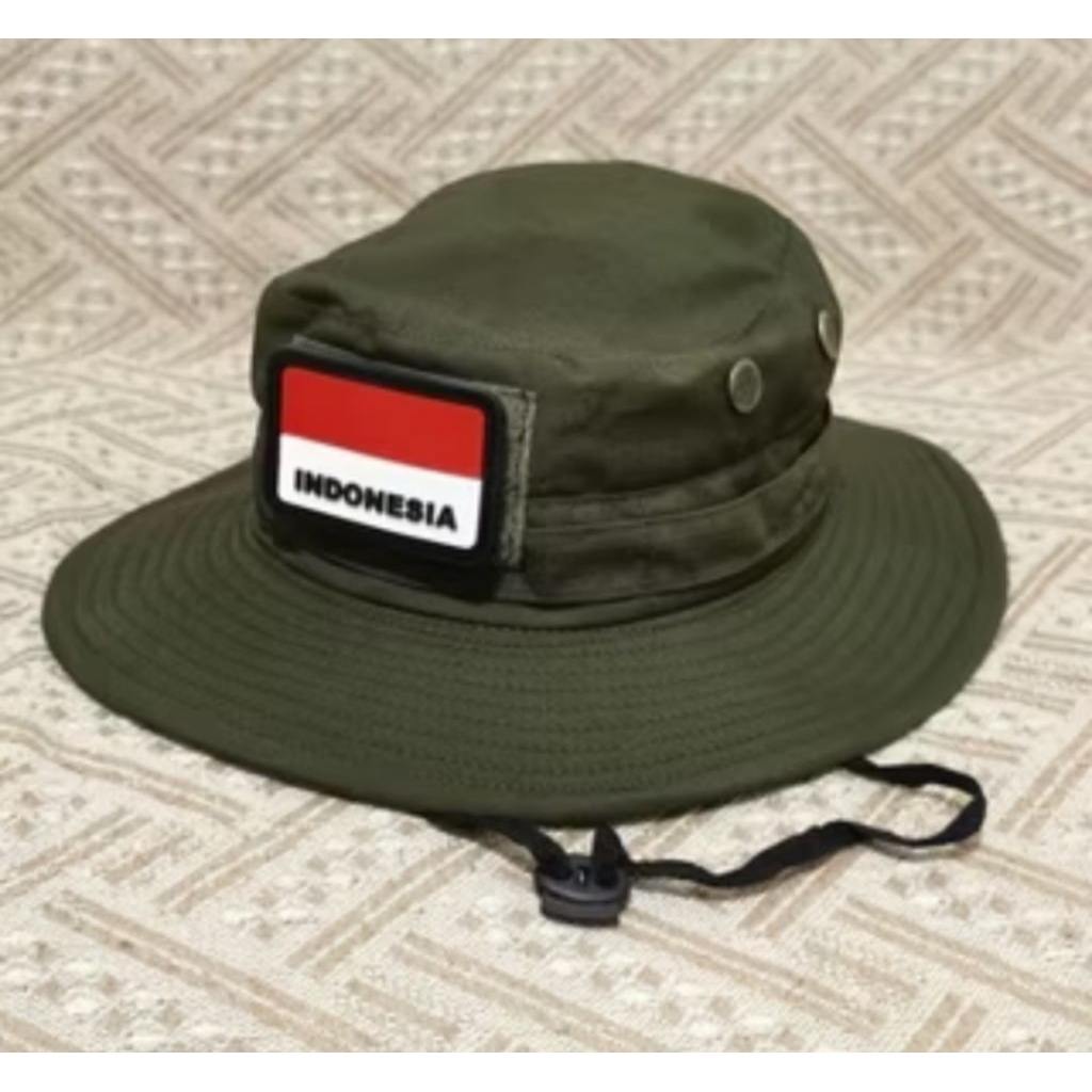 TOPI TACTICAL RIMBA KAWAT HIJAU ARMY