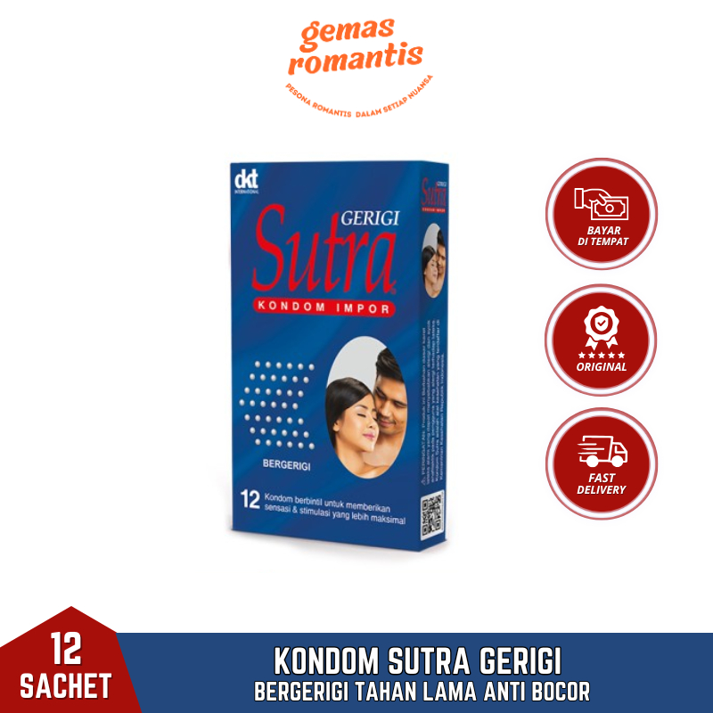 Kondom Sutra Bergerigi 12 Tipis Tahan lama