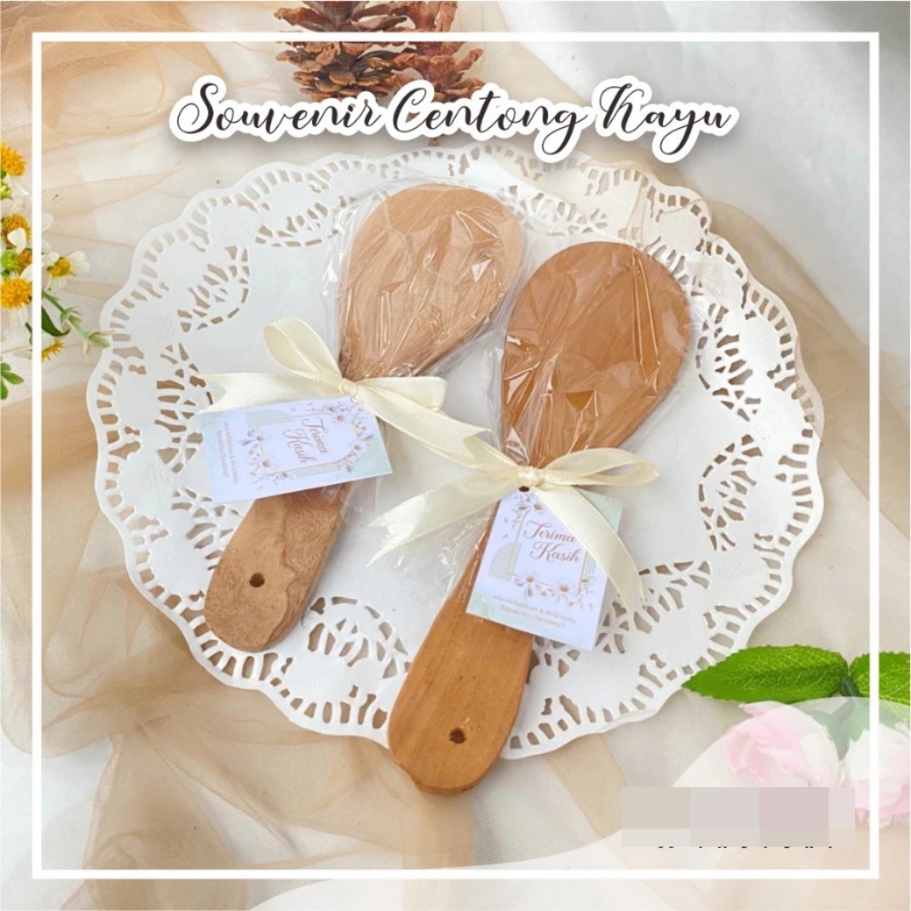 SOUVENIR PERNIKAHAN MURAH - SOUVENIR PERNIKAHAN UNIK CENTONG KAYU