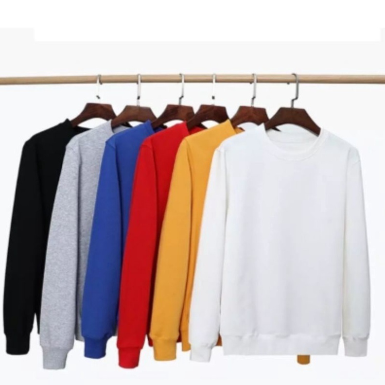 KODE W59C COD sweater polos crewneck murah berkualitas3 ukuranharga sama