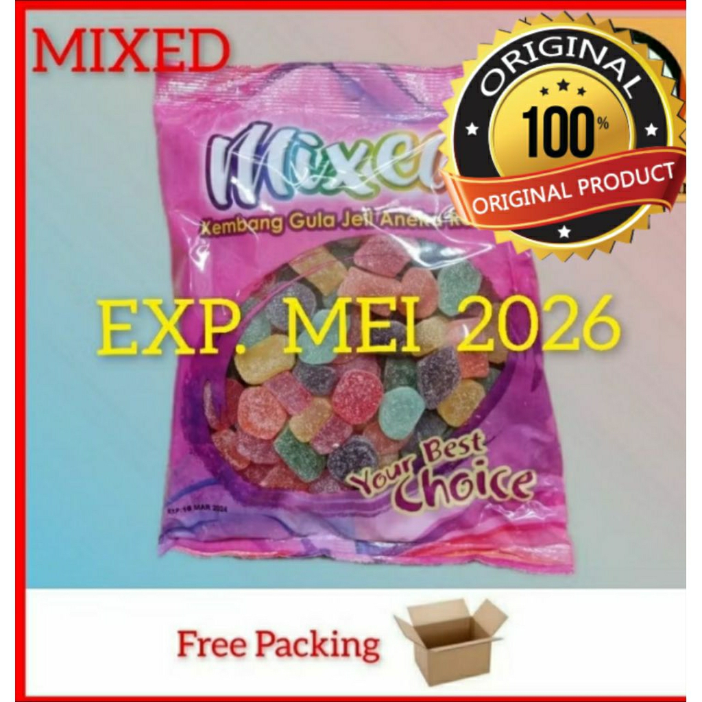 

jelly waisun (mixed pastilles candy)/jelly fruit malaysia 1kg