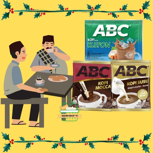 

ABC Kopi Nikmatnya Kopi Asli, ABC KLEPON, ABC SUSU, ABC MOCCA.