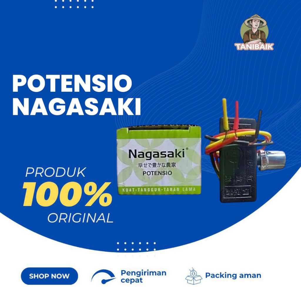 Ori Nagasaki Potensiometer Pengatur Kecepatan Pompa Tangki Sprayer Elektrik Potensio Dimmer Voltase