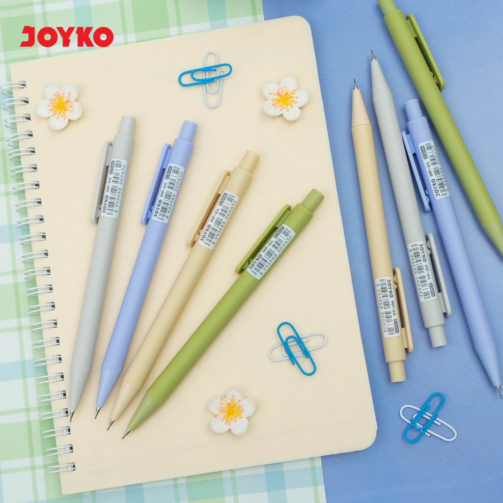 

Joyko Mechanical Pencil 0.5mm Clicker / Pensil Mekanik 0.5 Joyko Cetek MP-64