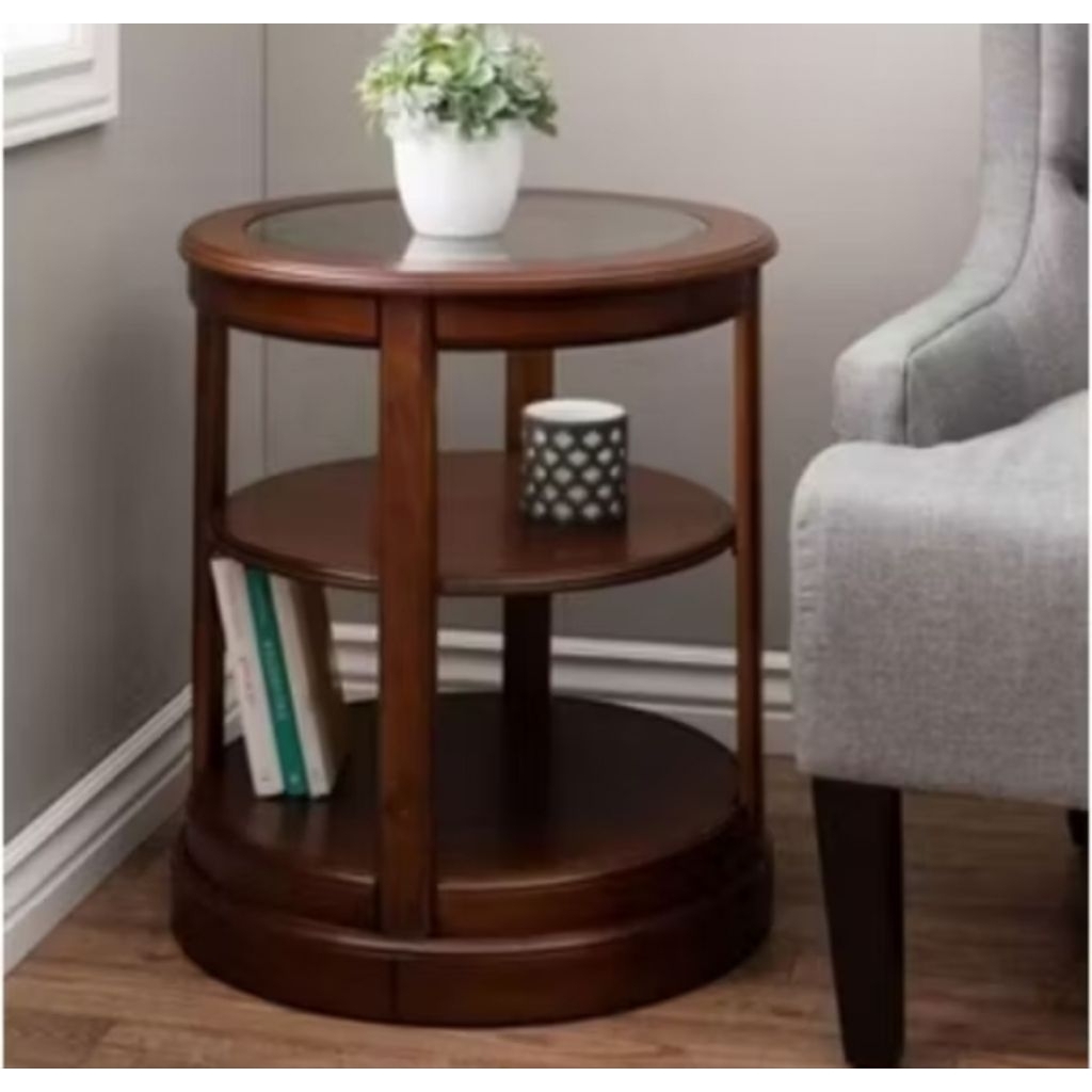 meja sudut ruangan minimalis kayu jati meja sudut kayu jati