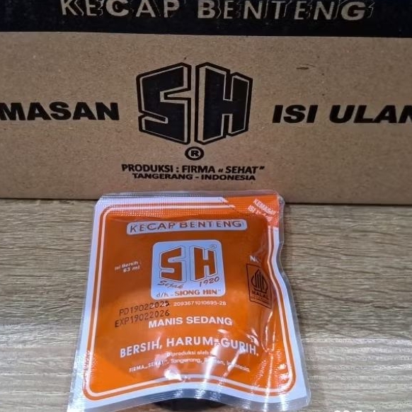 

63ml sachet kecap SH Benteng manis sedang ekonomis