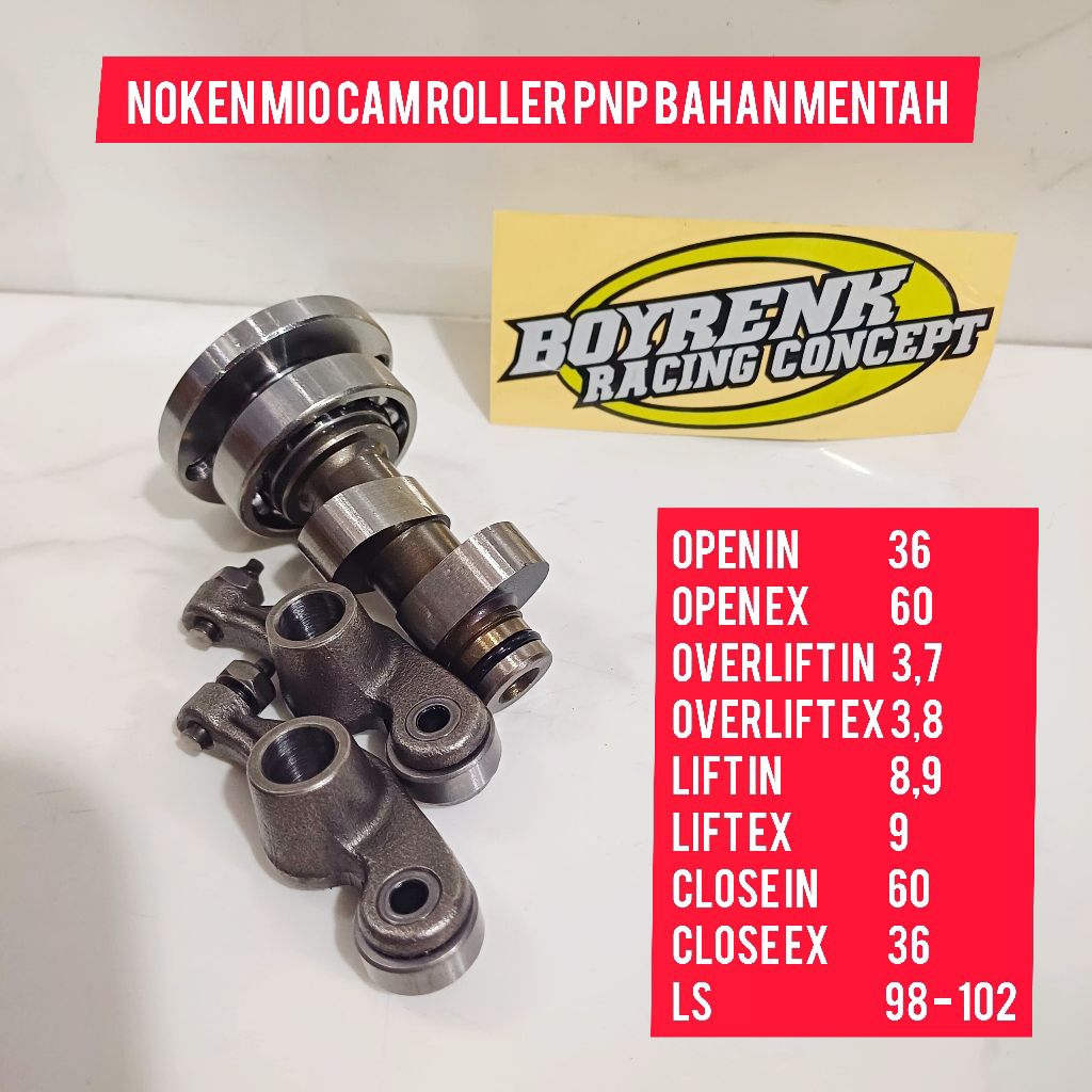 NOKEN AS RACING MIO  VEGA ZR CAM ROLLER PNP 130CC / 150CC / 200CC - BOYRENK RACING