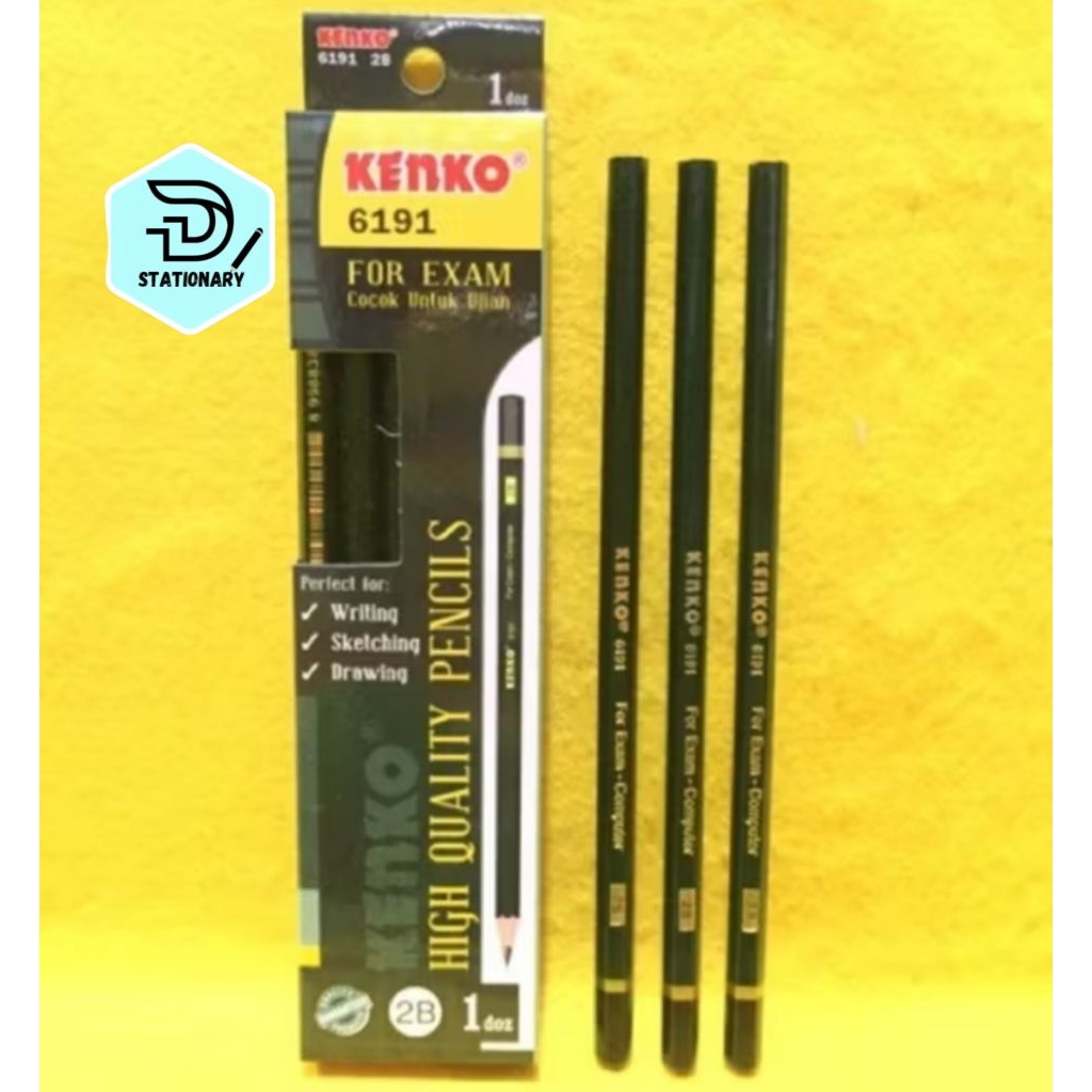 

PENSIL 2B KENKO 6191/PENSIL UJIAN/ALAT TULIS SEKOLAH