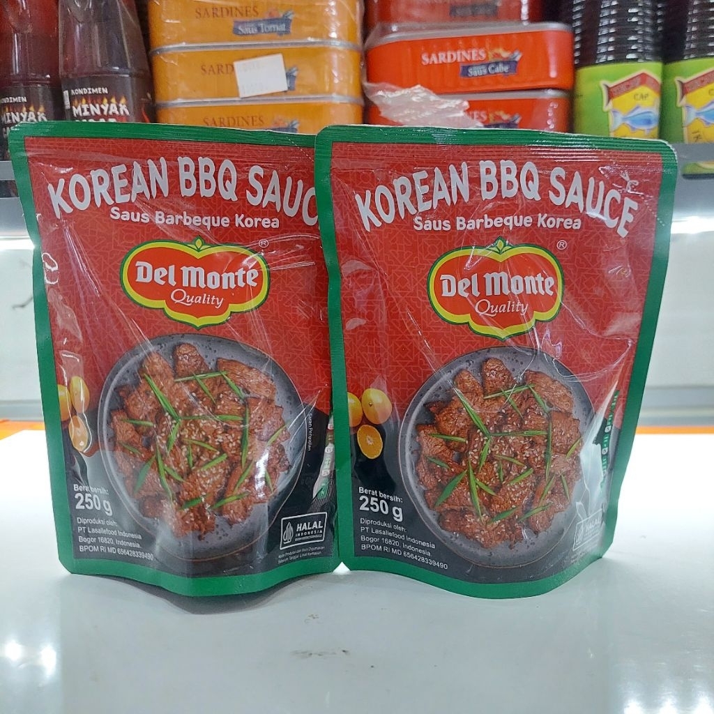 

Saus barbeque korean premium del monte 250gr
