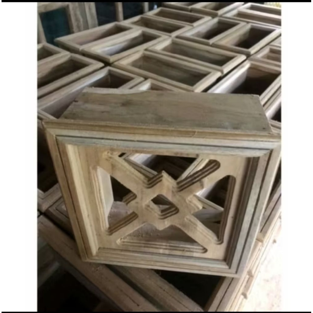 loster kayu jati kotak harga promo ukuran 23x23x10