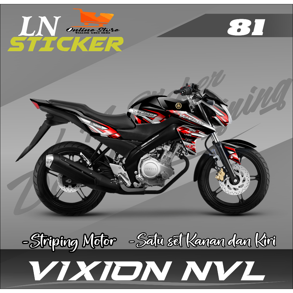 Decal Vixion New Full Body Decal Vixion NVL Full Body Stiker Vixion NVL Full Body LN 81