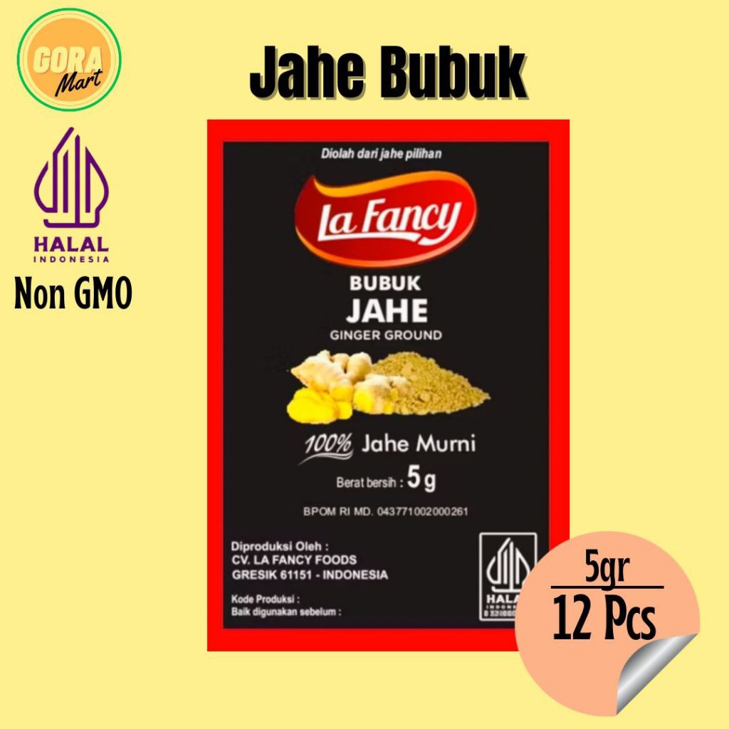 

Bumbu masak dapur Jahe Bubuk 5gr / Jahe Bubuk / La Fancy Jahe bubuk