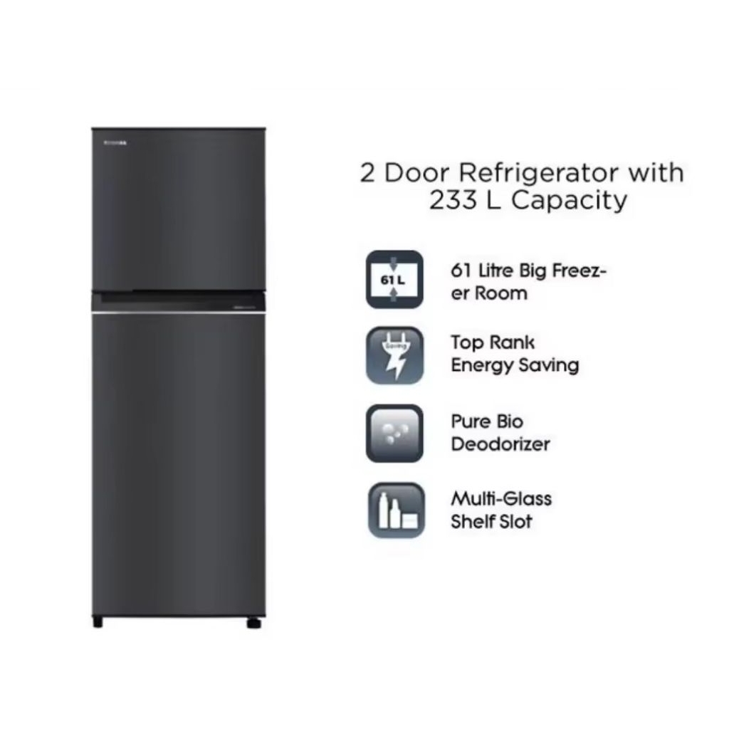 Toshiba GRB251SP Kulkas 2 Pintu lemari es