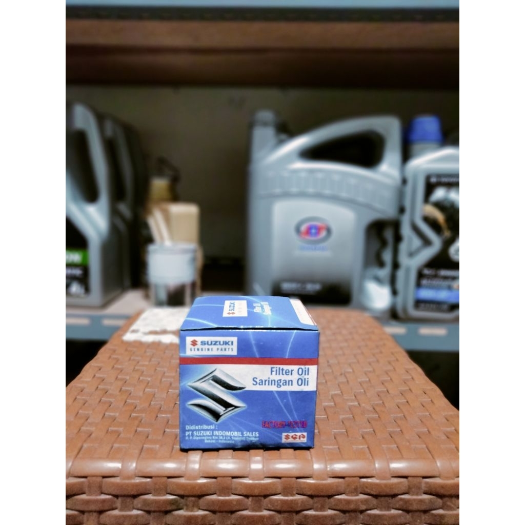 filter oli suzuki original SGP- untuk mobil -apv-ertiga-swift-splash-sx 4-new baleno-new carry