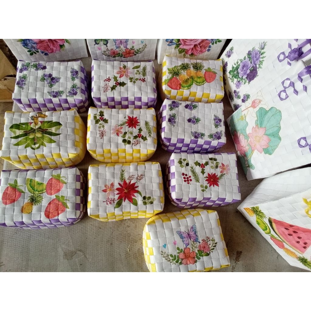 Besek Kecil Decoupage