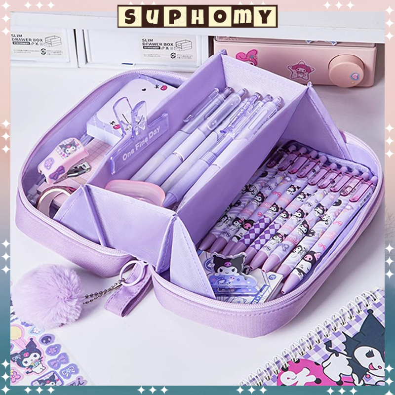

Tas Ransel Tas Pingang Anak aesthetic Pencil case Tas PenaTempat Pencil Tas Pensil kotak pencil tempat alat tulis desain lucu Pembukaan besar