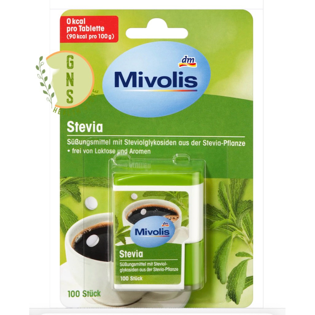 

Mivolis Stevia Natural Sweetener Zero Calorie Gula Stevia Pemanis Alami Pengganti Gula Alami Nol Kalori DM Mivolis Made in Germanyl
