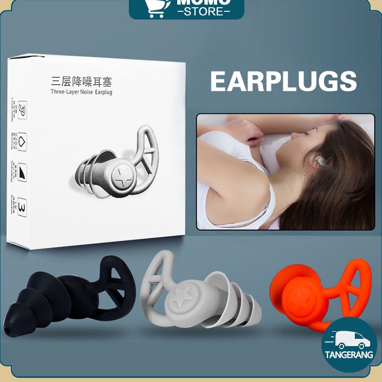3 LayersSilicone Earplugs Noise Reduction Sleeping Earplugs