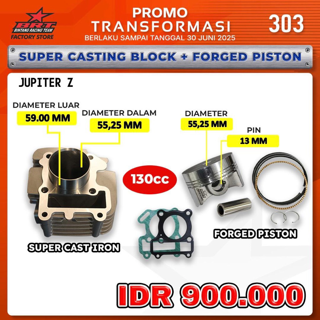 blok 55.25 jupiter Z isi piston forging