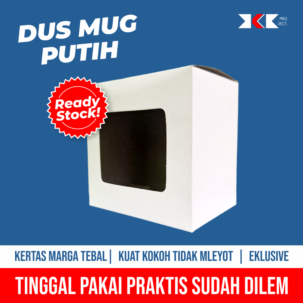 DUS MUG PUTIH / BOX MUG POLOS